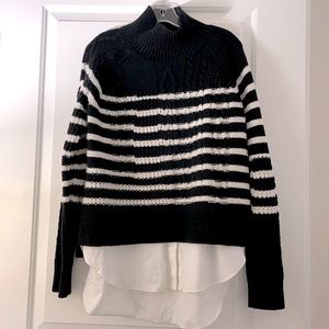 Women’s All Saints Combined Turtleneck Sweater